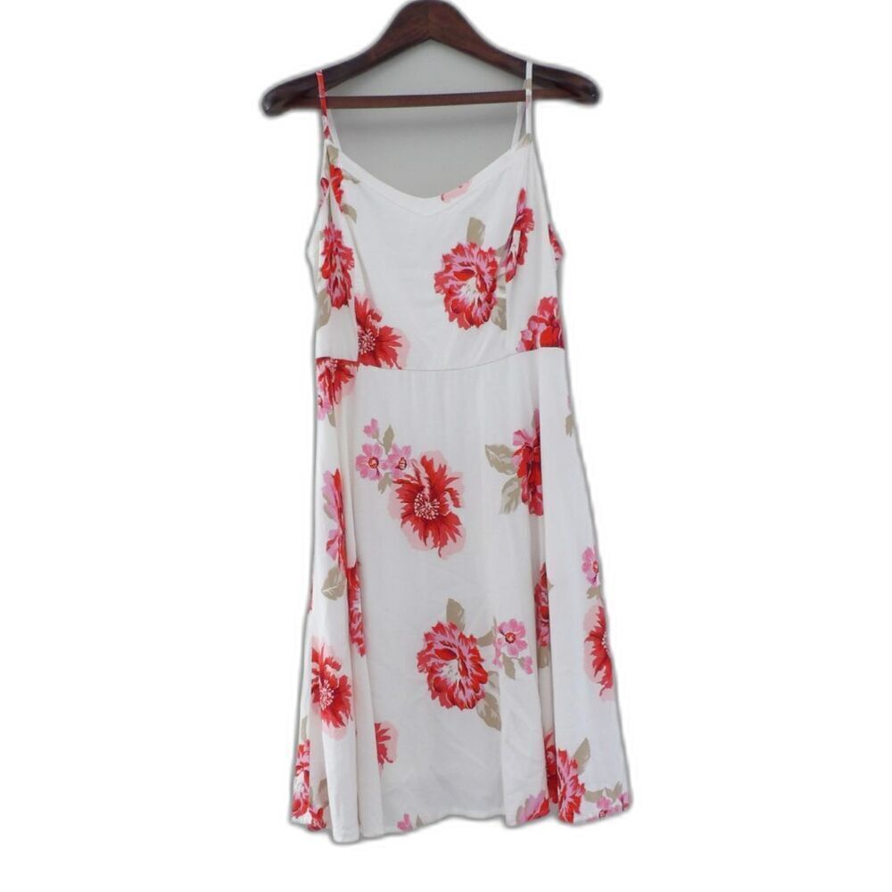 Old Navy Floral Midi Spaghetti Strap A Line Dress | Medium - Picture 6 of 12